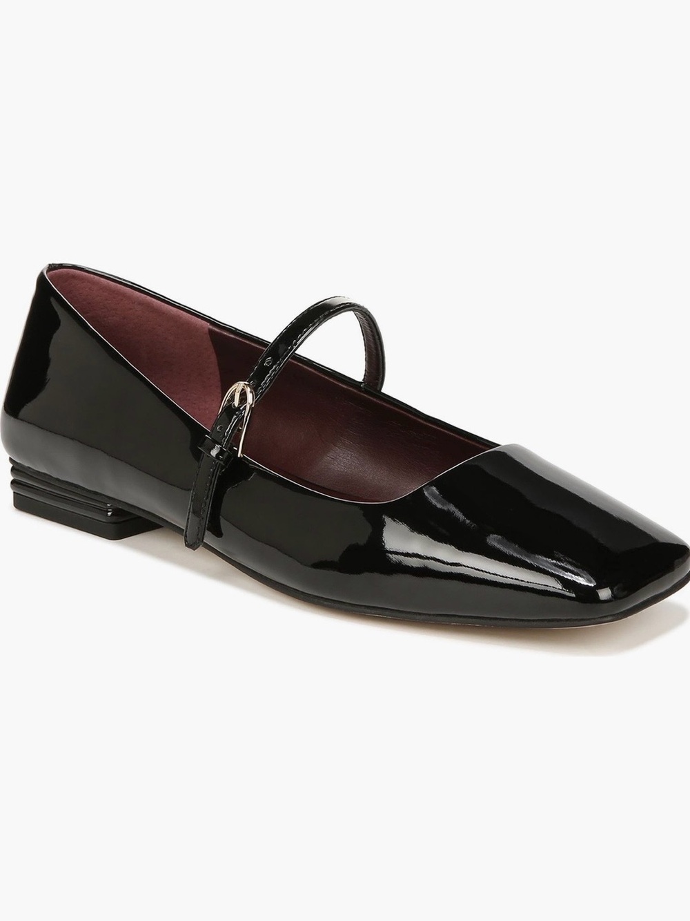 NWOT Franco Sarto Classic Patent Mary Jane Flat - Black size 8.5.